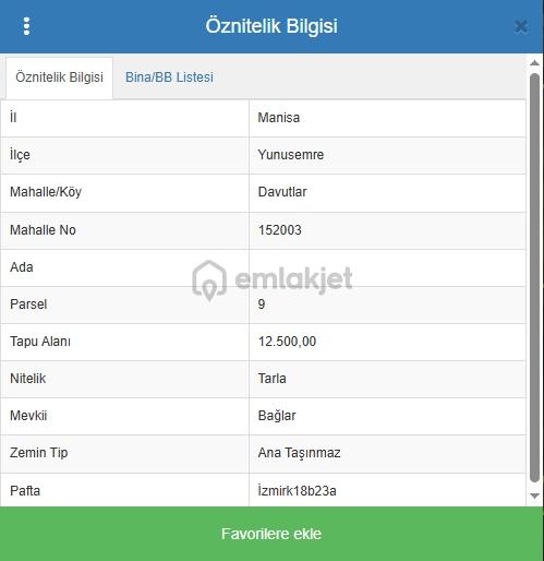 Çözüm Emlak'tan Manisa Davutlar'da Yola Sıfır Satılık Tarla 2
