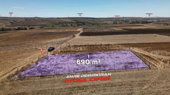 Değirmenköy'de Doğa İle İç İçe 689 M² Satılık Tarla 1