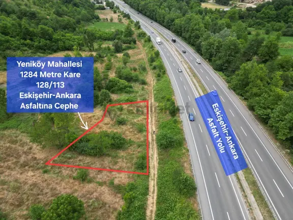 Eskişehir Ankara Asfaltına Cephe 1.284 M² Yatırımlık Tarla 2