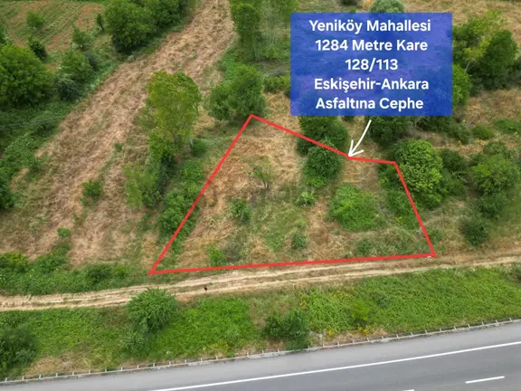 Atlas'tan | Eskişehir Ankara Asfaltına Cephe 1.284 M² Yatırımlık Tarla 2