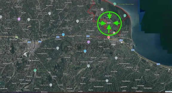 Luna'dan Terme Gölyazı Balkamlıda Fırsat Satılık Çeltik Tarlası 2
