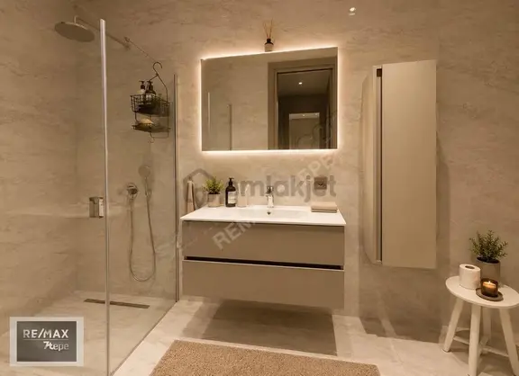 Acarverde'de Manzaralı, Özel Dekorasyonlu,eşyalı 2+1 Kiralık 2