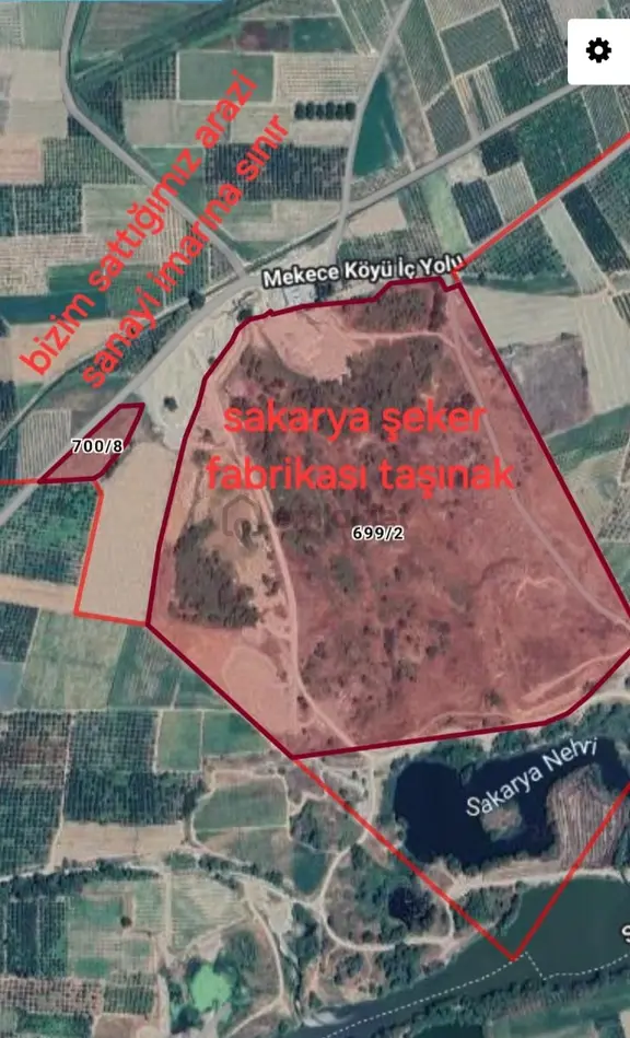 Sakarya Söğütlü İmamlar 1980 M2 Asfalta Cephe Satılık Arazi 2