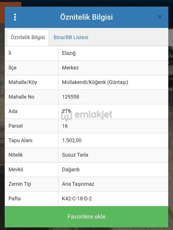 Mollakendi Güntaşında Muhtelif Tarla 1