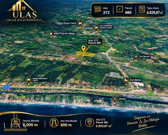 Ulaş Gayrimenkul-terme 6830m² Satılık Bahçe 2