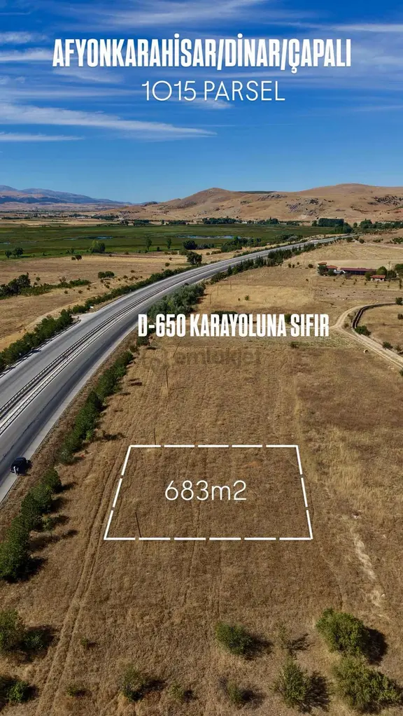 D-650 Karayoluna Sıfır 683m2 Tek Tapu Eşsiz Yatırım Fırsatı 2