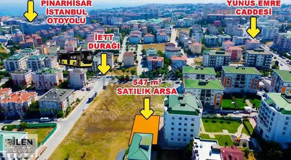 #büyükçekmece Merkez'de 547 M2 1.00 Emsal 4 Kat İmarlı Arsa 2