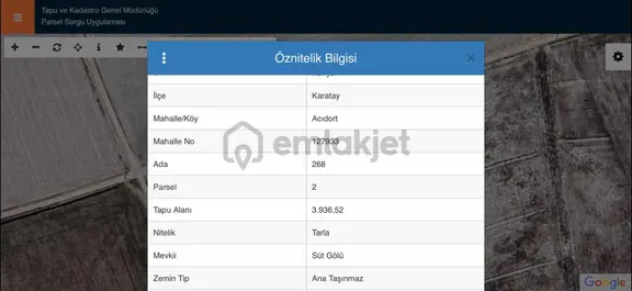 Acıdort Mh. Sanayi Öngörü Alanında Satılık Yatırımlık Tarla 2