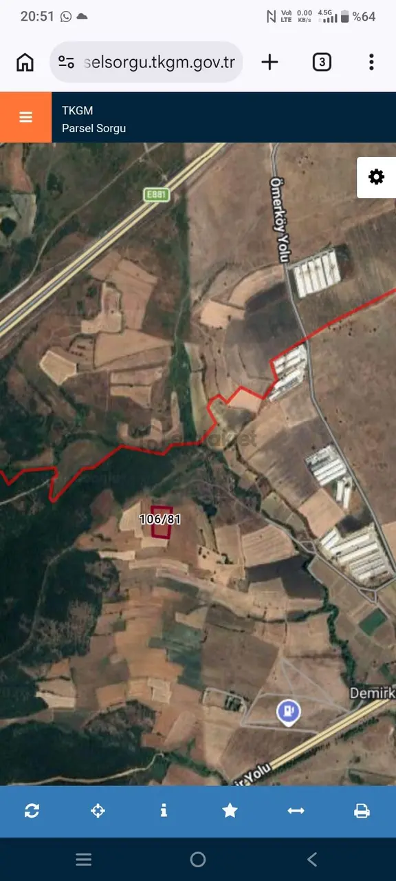Susurluk Demirkapida 6431 M Yatirimlik Tarla 2
