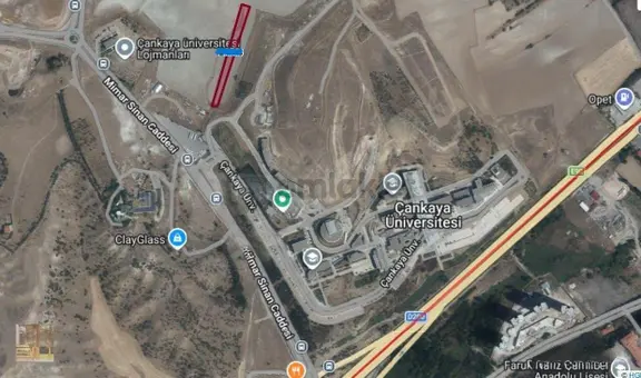 Yukarıyurtçuda Çankaya Üniv Yanı 4.000 M2 Tek Tapu Satılık Tarla 2