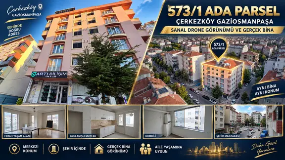 Şehrin Göbeğinde • 3. Kat • Yeni Boyalı • Ferah Ve Merkezi Daire 1