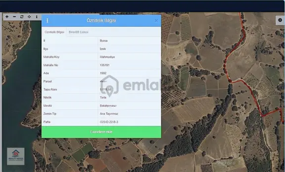 Bursa İznik Mahmudiye Mahallesinde 8.000m2 Araç Takaslı Tarla 1