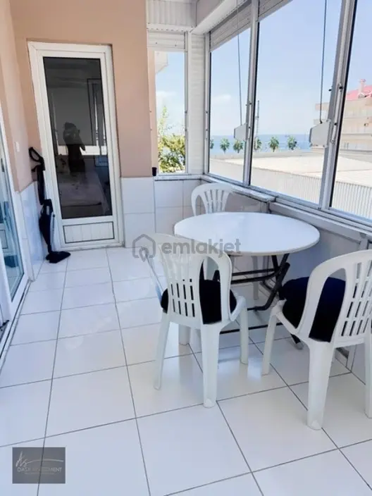 Cleopatra Plajına 50 Mt Mesafe Eşyalı Asansörlü Deniz Manzaralı 2
