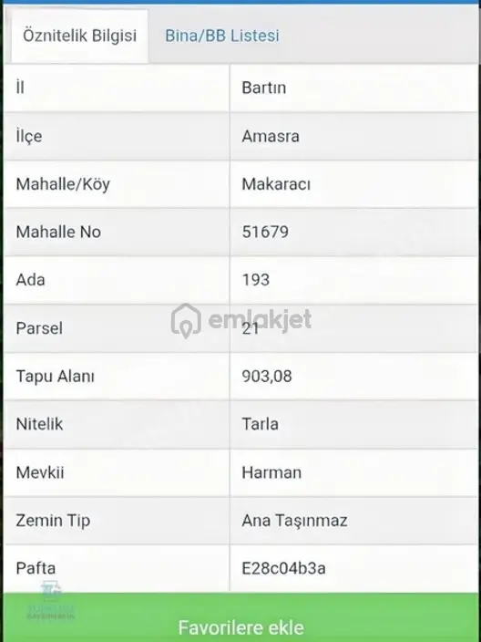 Amasra Makaracı Köyünde Satılık İmarlı Arsa 2