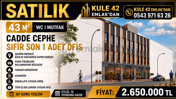 Hesaplı Şehrin Merkezinde Her İş Koluna Uygun 43 M² Sıfır Ofis 1