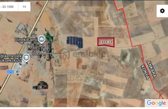 Kulu Dinek'te 71.662 M² Yola Cepheli, Ges'e Yakın Tarla 2