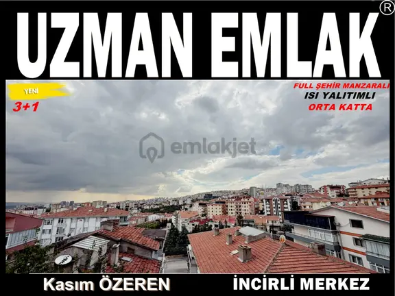 Uzman Emlak'dan İncirli Mh'de Full Şehir Manzaralı,ısı Yalıtımlı,orta Katta Yapılı 3+1 Daire 1