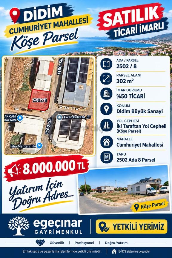 Didimde Yatırımlık Uygun Arsa 1