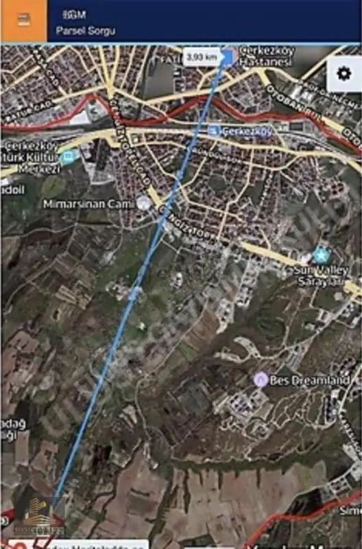 Ulus'tan Çerkezköy İstasyon Mah. 300 M2 Çaplı Muvafakatlı Arsa 2