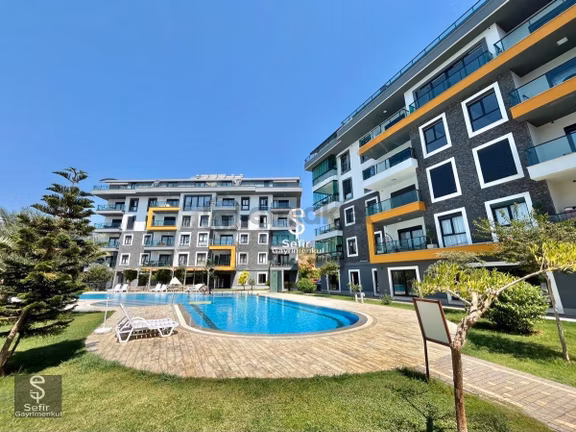 Alanya Oba’da 1+1 Full Eşyalı Lüks Sitede Kiralık Daire 1