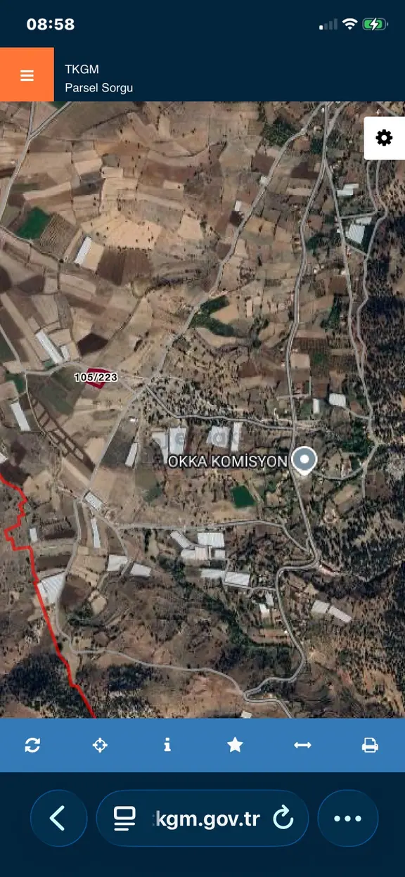 Seydikemer Doğanlar Mahallesi Satılık 3.122m2 Müstakil Tapulu Tarla 2