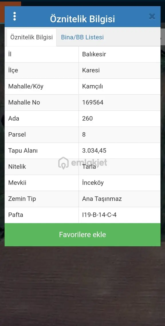 Kamçılı 'da Satılık Müstakil Arazi 3.034 M2 2