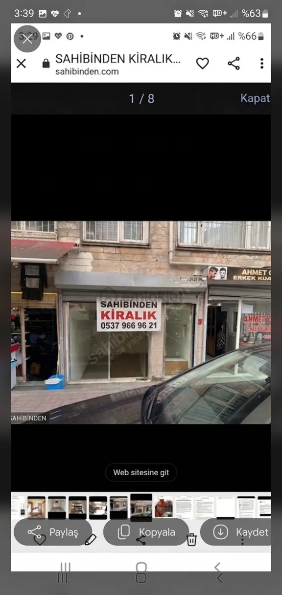 Sahibinden Fatih Kiralık Dükkan 1