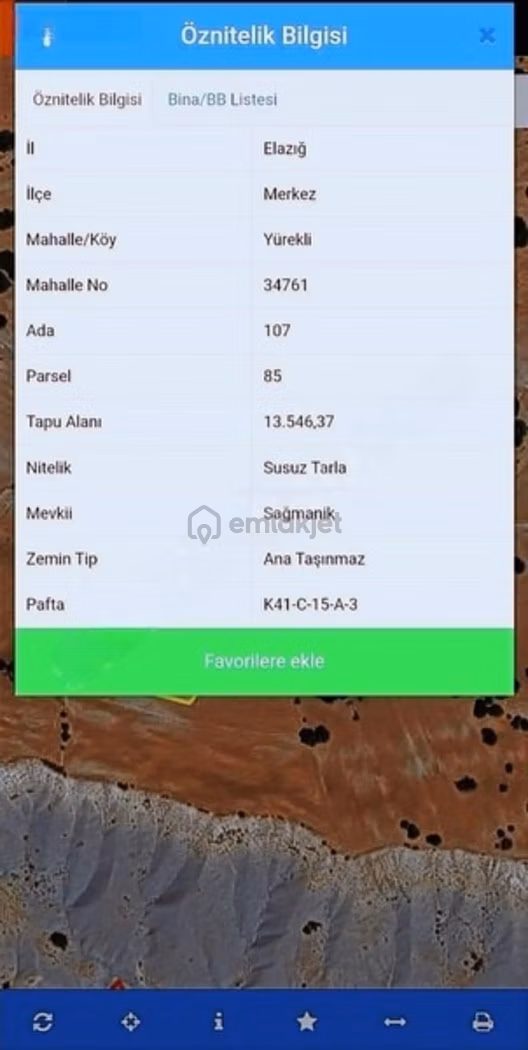 Yüreklide Satılık Yatırımlık Tarla 2