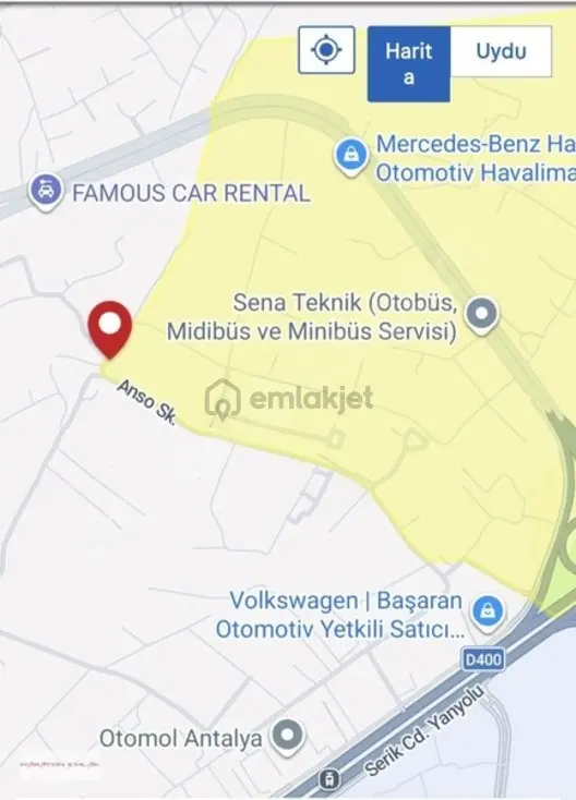 Antalya Havaalanı Karşısı 1600 M2 Rampalı Kiralık Depo 1
