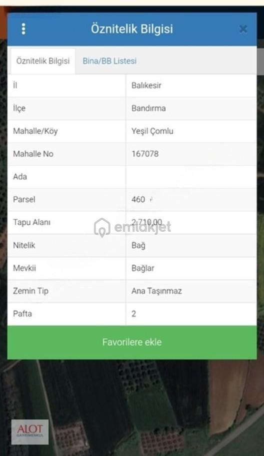 Kuş Gölüne Yakın Yatırımlık Fırsat 2710 Hobi Bahçelik Tarla 2
