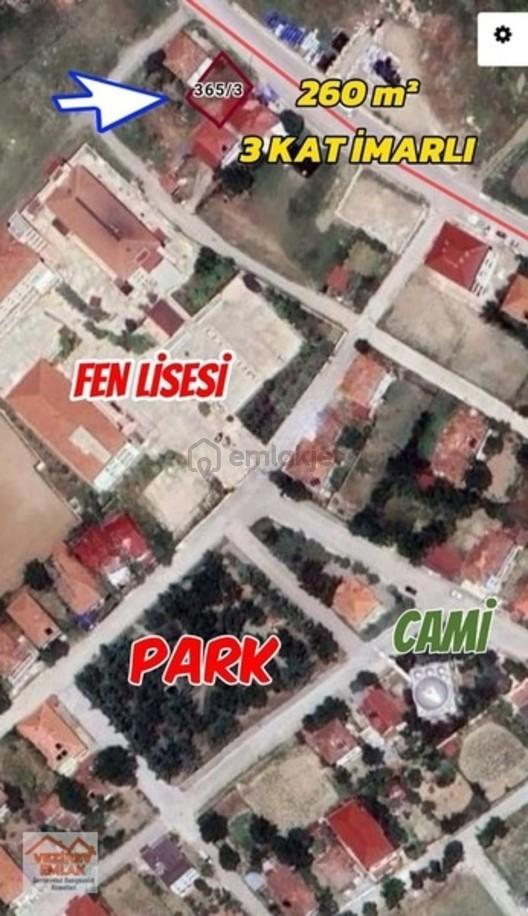 Fen Lisesi Yanında 3 Kat İmarlı 259m2 Caddeye Cephe Takaslı Arsa 2