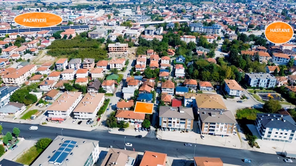 Düzce Aziziyede Merkezi Konumda 3 Kat %40 İmarlı Satılık Arsa 1