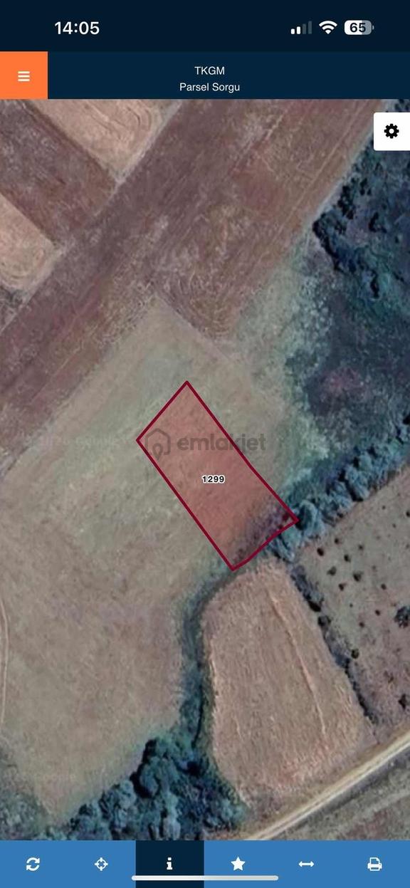 Enes Acur'dan Ahırlı Aliçerçi'de 832 M2 Köye Yakın Tarla 1