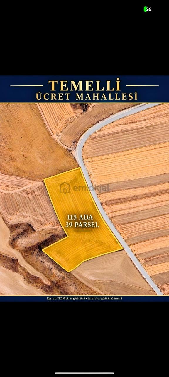 Doğru Yatırımın Adresi:temelli Ücret Mahallesinde Satılık Tarla 2