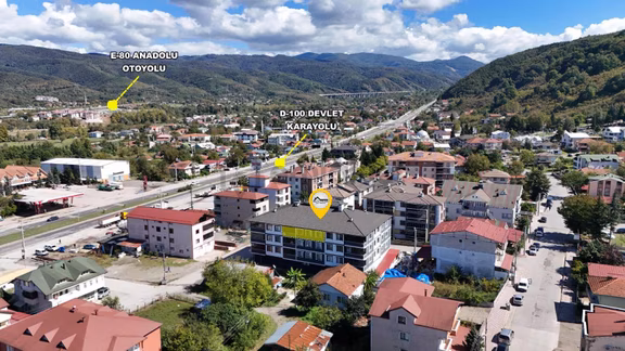 Ruşen Aydın Gyd'dan Kaynaşlı Merkezde Satılık Şömineli Lüx Daire 1
