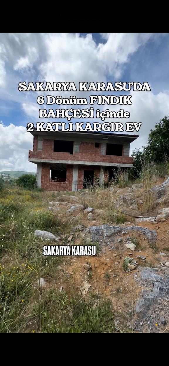 Karasu’da 6 Dönüm Fındık Bahçesi İçinde 4+1 İki Katlı Müstakil Ev 1