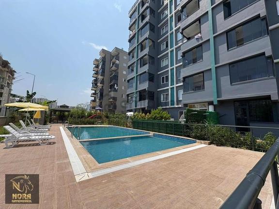 Nora'dan Havuzlu Cam Balkonlu Klimalı Eşyasız Daire 2