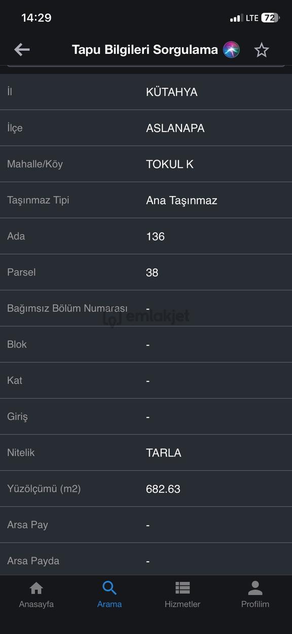 Aslanapa Tokul'da Geleceğe Yatırım: Resmi Yollu Kupon Tarla 2