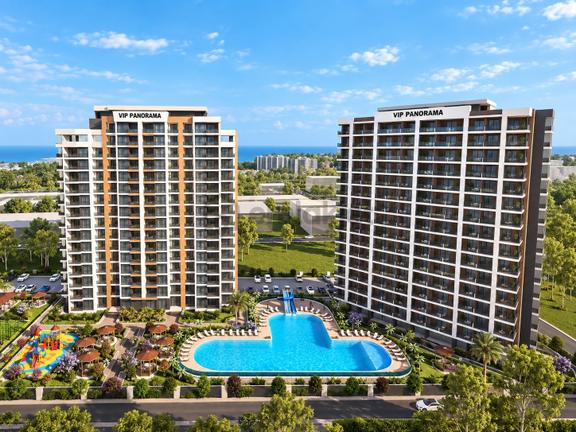 Tece Vıp Panaromada Sıfır Site İçerisinde 1+1 Satılık 2