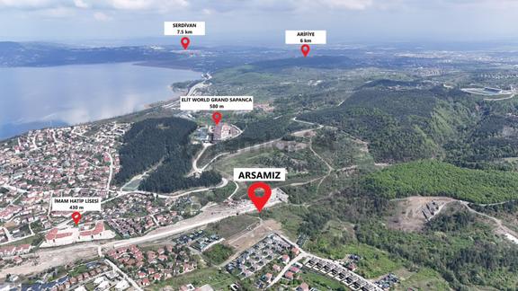 Sapanca Ünlüce’de Satılık Konut İmarlı 2489 M2 Arsa 1