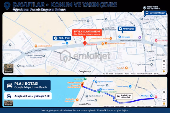 Sahibinden Kaçırılmayacak Fırsat | Sahile 6 Dk Site İçi 1+1 2