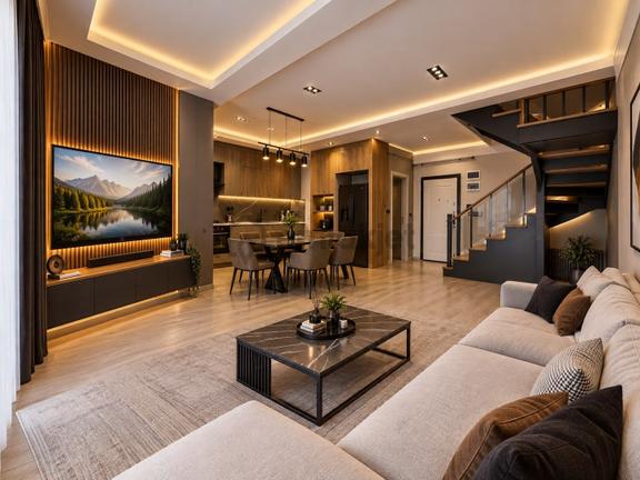 Çarşı Merkezde Teraslı Cam Balkonlu Sıfır 3+1 Dubleks Daire 1