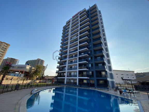 Kızkalesinde Havuz Manzaralı 1+1 Sıfır Daire 1