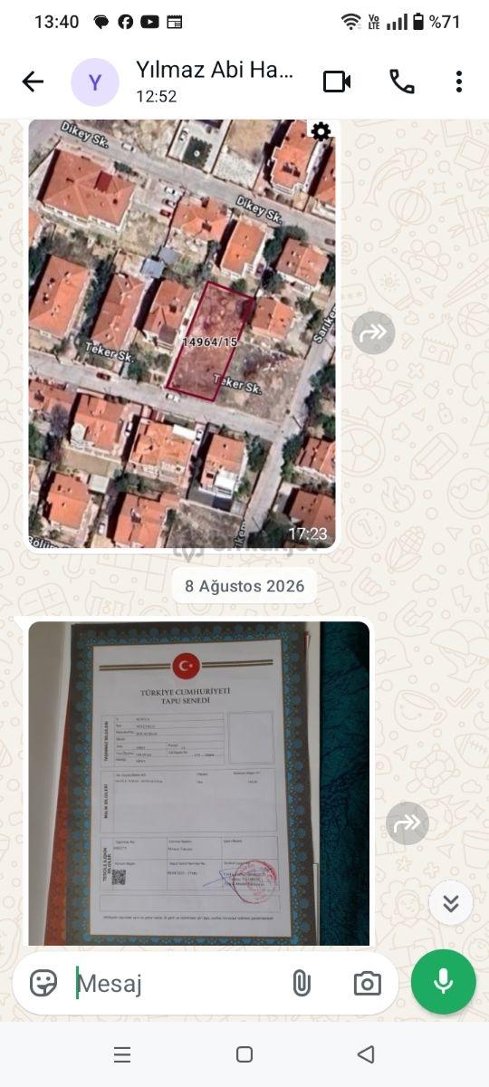 Hisar Emlak'tan Hüsamettin Çelebide Müstakil Arsa 2
