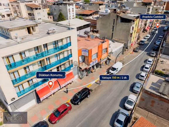 Çiğli Merkezde Anadolu Cad. 150m | 160m² 2 Katlı Depolu Dükkan 1
