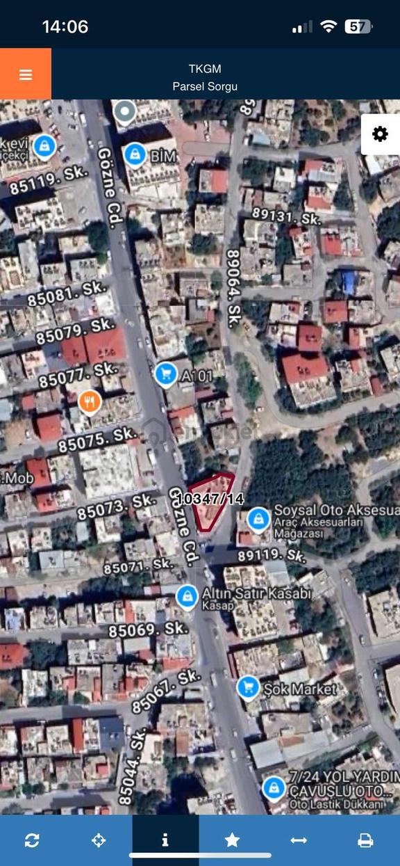 Toroslar Çavuşluda Cadde Üstü 312 M2 Arsa 6 Daire 5 Dükkan 1