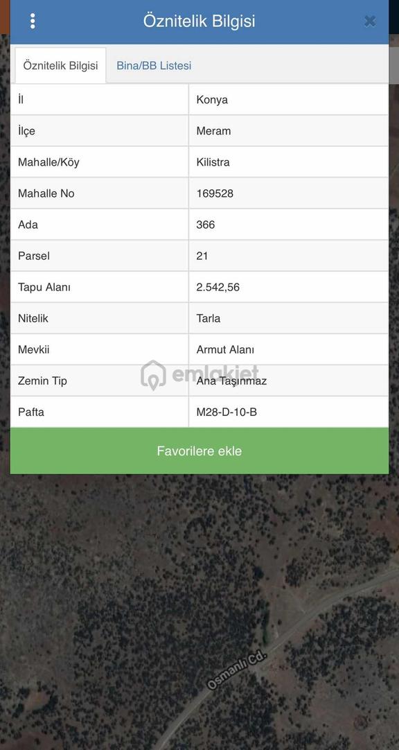 Klıstra 2542 M2 Satılık Tarla 2