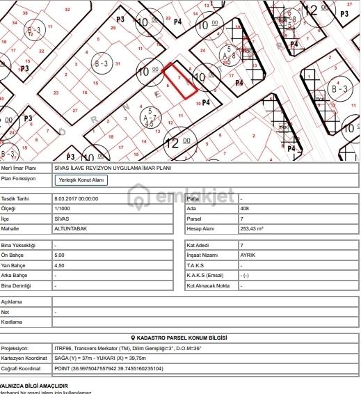 Altuntabak Mahallesinde Satılık 252 M2 Arsa 1