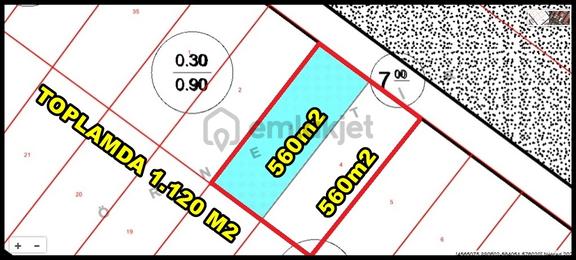 Weew'den Marmaracık'ta Caddeye Yakın 3 Kat İmarlı 1.120m2 Arsa 2