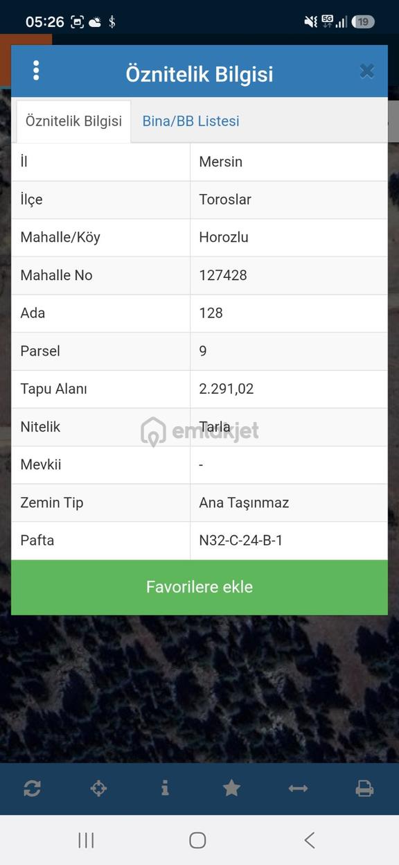 Sahibinden Mersin Toroslar Horozlu Mahallesi Gündoğmuş Mevki 2291 M2 Satılık Tarla 1